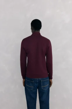 Pedro del Hierro Camisolas-Casaco de malha tecido técnico Bordeaux