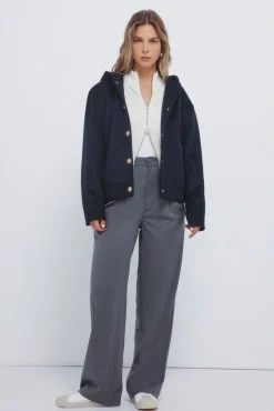 Springfield Sobretudos-casaco de marinheiro com capuz azul