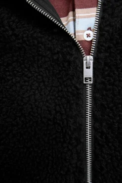 Jack & Jones Casacos-Casaco de pelúcia preto