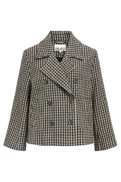 Object Sobretudos|Casacos-Casaco de tweed sobretudo Multicolorido
