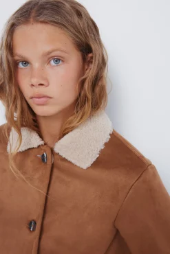 Springfield Kids Sobretudo|Casacos-Casaco dupla face para menina cru