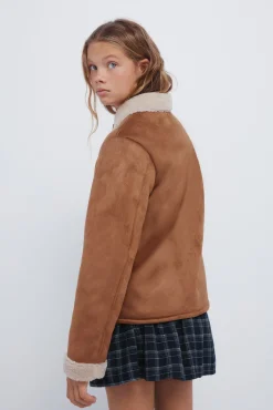 Springfield Kids Sobretudo|Casacos-Casaco dupla face para menina cru