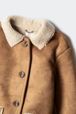 Springfield Kids Sobretudo|Casacos-Casaco dupla face para menina cru