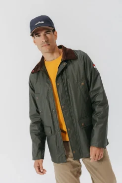 elPulpo Casacos-Casaco encerada Heritage Verde