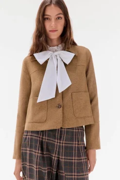 TFP by Tamara Falcó Sobretudos-Casaco espiga Beige