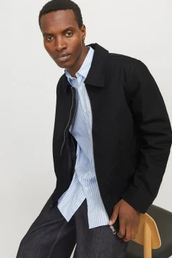 Jack & Jones Casacos-Casaco estilo corta-vento preto
