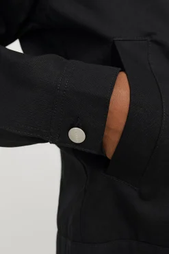 Jack & Jones Casacos-Casaco estilo corta-vento preto