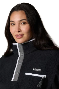 Columbia Sobretudos-Casaco feminino Helvetia™ II com fecho médio Sherpa polar preto