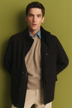 Cortefiel Sobretudos-Casaco forro removível Castanho