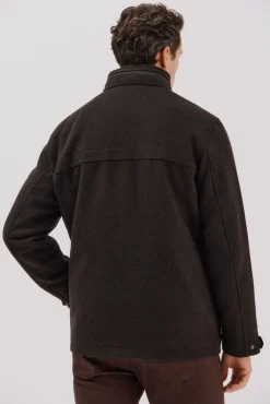 Cortefiel Sobretudos-Casaco forro removível Castanho