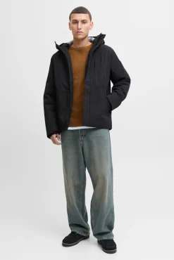 Jack & Jones Casacos-Casaco impermeável preto