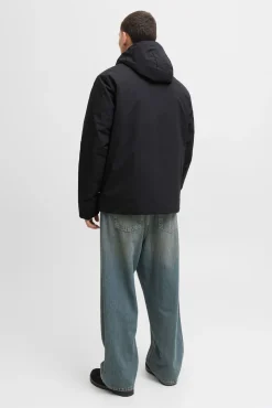 Jack & Jones Casacos-Casaco impermeável preto