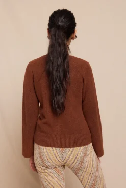 Slowlove Sobretudos-Casaco malha Castanho