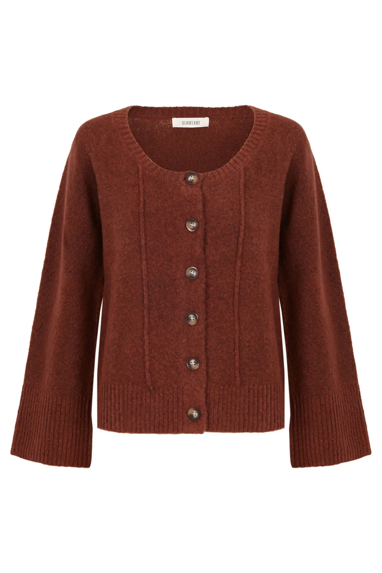 Slowlove Sobretudos-Casaco malha Castanho