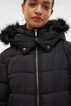 Vero Moda Sobretudos|Casacos-Casaco midi sobretudo Preto