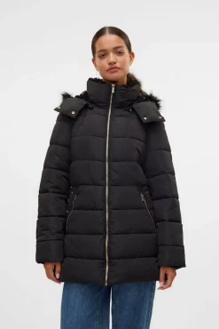 Vero Moda Sobretudos|Casacos-Casaco midi sobretudo Preto