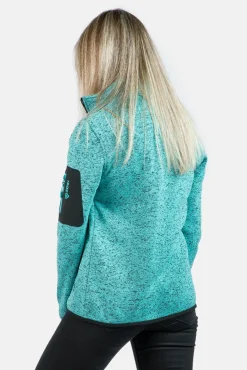 Izas Sobretudos-Casaco polar de malha azul