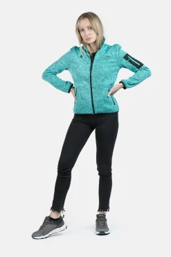 Izas Sobretudos-Casaco polar de malha azul