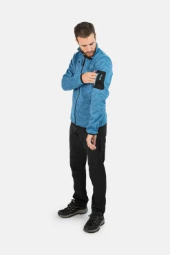 Izas Casacos-Casaco polar de malha azul