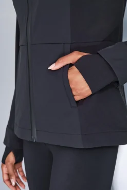 Dash and Stars Sobretudos-Casaco preta justa preto