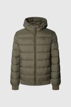 Pepe Jeans Casacos-Casaco Puffer com Capuz verde