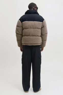 Jack & Jones Casacos-Casaco puffer Teddy cru