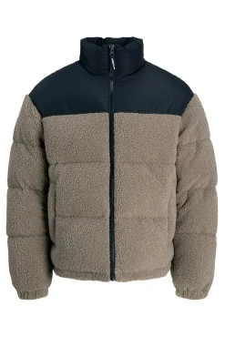 Jack & Jones Casacos-Casaco puffer Teddy cru