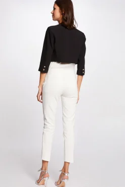 Morgan Sobretudos-Casaco reto com manga 3/4 Preto