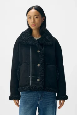 Object Sobretudos|Casacos-Casaco reversível Preto