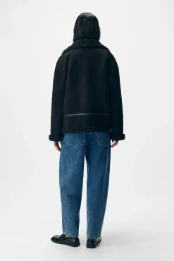 Object Sobretudos|Casacos-Casaco reversível Preto