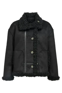 Object Sobretudos|Casacos-Casaco reversível Preto