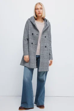 Springfield Casacos-Casaco Sobretudo com botões e capuz cinzento