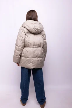 Object Sobretudos|Casacos-Casaco sobretudo com capuz Tostado