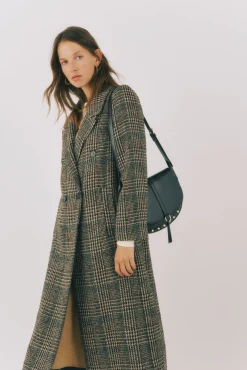 Cortefiel Casacos-Casaco Sobretudo tecido Multicolorido