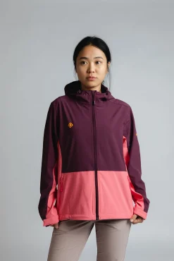 Izas Sobretudos-Casaco Softshell Corta-vento Acacia W vermelho