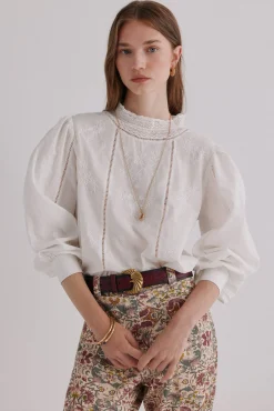 Hoss Intropia Blusas-Cassia. Blusa romântica Ecru