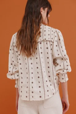 Hoss Intropia Blusas-Catalina. Blusa com cintado = entallado Branco