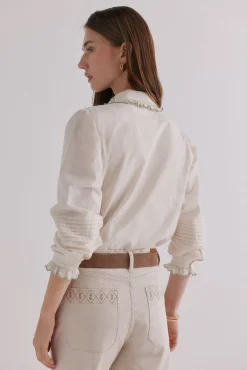 Hoss Intropia Blusas-Catalina. Blusa romântica Ecru