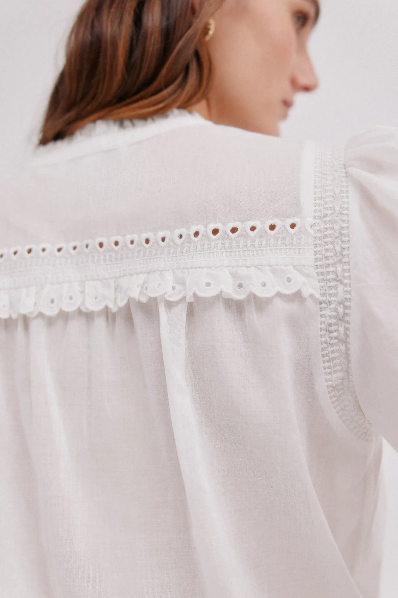 Hoss Intropia Blusas-Cecília. Blusa bordada Branco