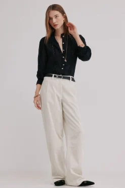 Hoss Intropia Blusas-Celina. Blusa bordada Preto