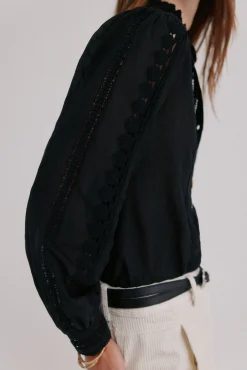 Hoss Intropia Blusas-Celina. Blusa bordada Preto