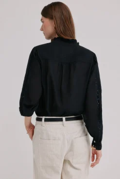 Hoss Intropia Blusas-Celina. Blusa bordada Preto