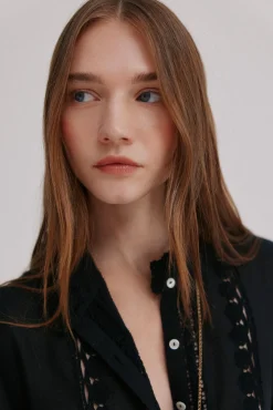 Hoss Intropia Blusas-Celina. Blusa bordada Preto