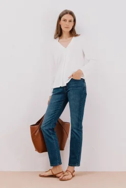 Cortefiel Malas-Cesta com costura Castanho