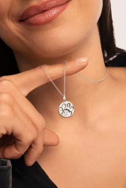 Singularu Joalharia E Bijuteria-Charm Footprint cinzento