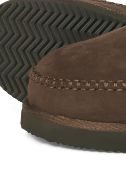 Jack & Jones Pijamas-Chinelos de casa tipo mule com pele de carneiro castanho