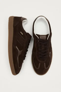 Alohas Sneakers-Chinelos de couro Tb.490 Rife Castanho