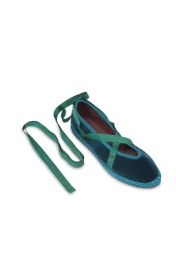 Flabelus Sabrinas|Rasos-Chinelos de veludo Verde