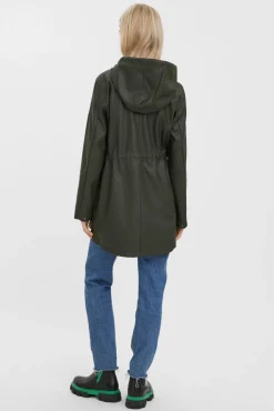 Vero Moda Sobretudos|Casacos-Chubasquero curto Verde