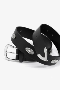 Vilanova Cintos-Cinto com Aplicações Metálicas preto